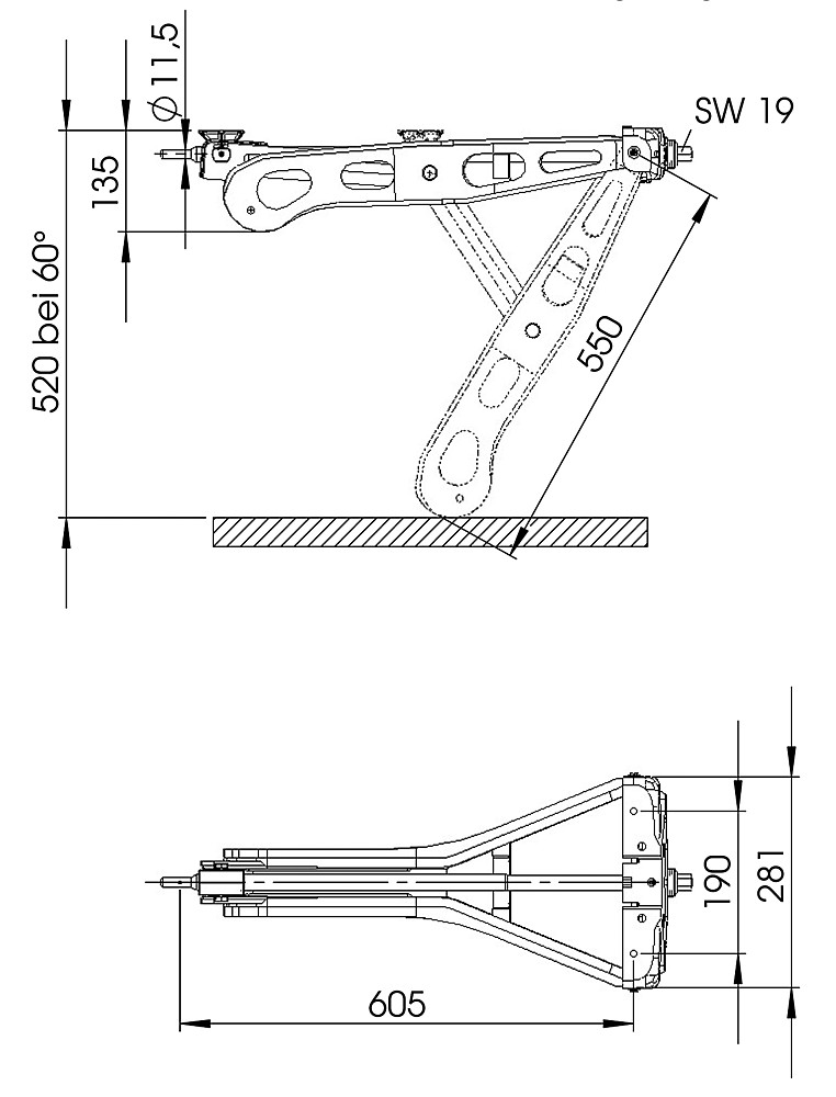 Vérins stabilisateur Al Ko Premium 1 250 kg long Bantam Wankmüller SA