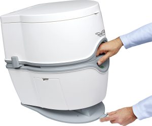 Bodenhalterung Thetford zu Porta Potti Excellence Farbe grau
