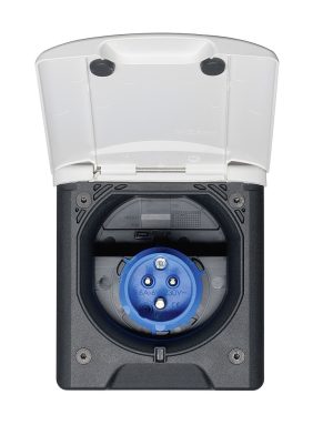 Einspeisungsstecker CEE17 ABL mit Magnetdeckel