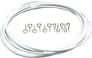 Spirale de rideau avec crochet et œillet