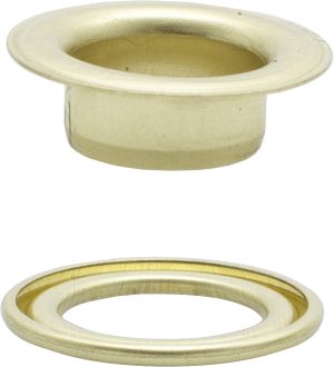 Ösen mit Scheiben Prym 14 mm Farbe messing Inhalt 10 Stück