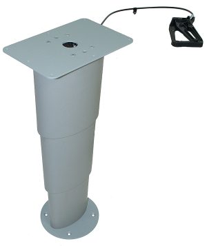 Einsäulen-Hubtisch PRIMERO COMFORT HPK Höhe 30 - 60 cm Farbe silbergrau