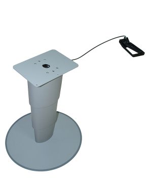 Einsäulen-Hubtisch PRIMERO COMFORT HPG Höhe 31 - 67 cm Farbe silbergrau