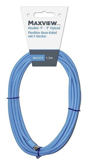 Flexibles Koax-Kabel mit F-Stecker