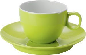 Espressotasse mit Untertasse Melamin BRUNNER Spectrum 100 ml Farbe lime green