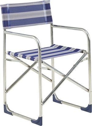 Regiestuhl Alu mit abnehmbarem Sitzpolster