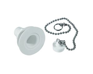 Kunststoffablaufventil mit Schraubanschluss