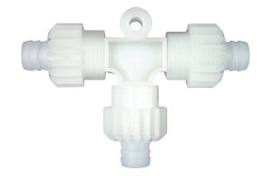 Pièce en T M15 x 1,5 avec écrous