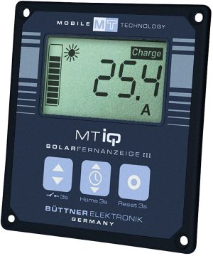 Afficheur solaire Büttner MT III pour régulateur solaire Noir