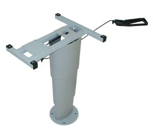 Einsäulen-Hubtisch Primero Comfort HSK Höhe 32,5 - 68,5 cm Farbe silbergrau