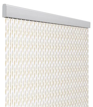 Türvorhang String, schwarz/grau