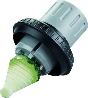Porte-légumes inox/ plastique Gefu pour Coupe-légumes spirale Spirelli