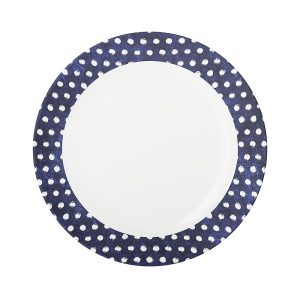 Assiette creuse mélamine Rosti Mepal Mix and Match Diam. 22 cm Coul. bleu / blan