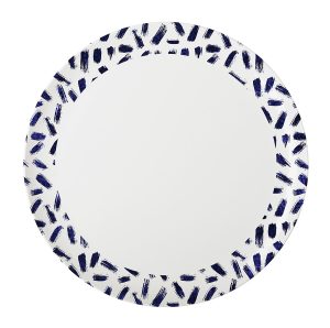 Assiette plate mélaminée Rosti Mepal Mix and Match Diam. 26 cm, bleu/blanc