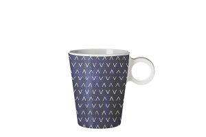 Mug mélaminé Rosti Mepal Mix and Match 300 ml, bleu/blanc