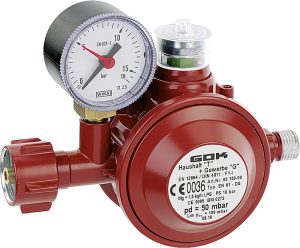 Niederdruckregler Typ EN61-DS PS 16 bar 1,5 kg/h KLF x G 1/4 LH-KN