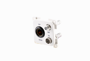 Prise encastrée DIN TV+SAT 12V