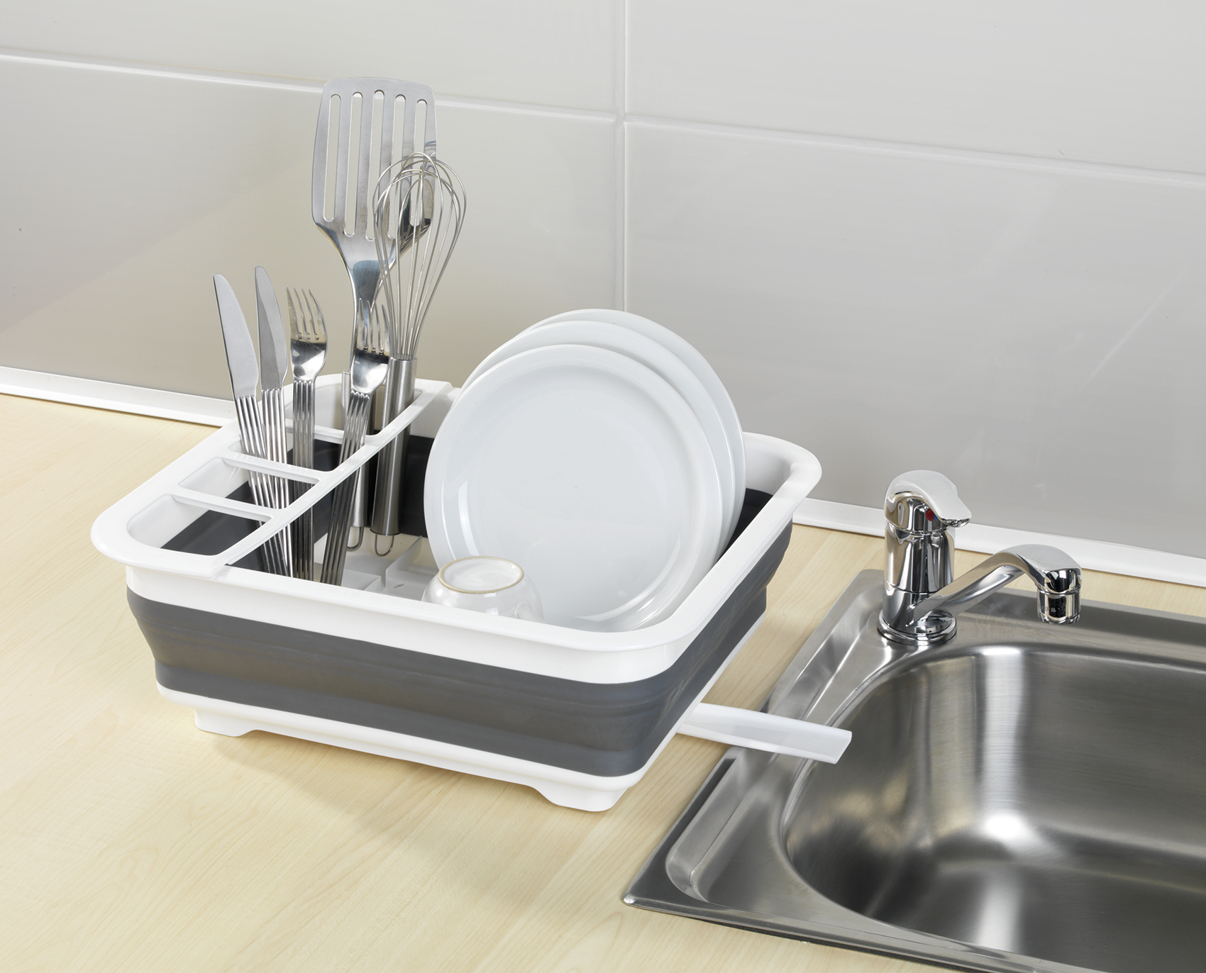 Égouttoir à vaisselle blanc/gris - Bantam Wankmüller SA