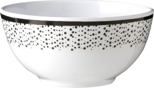 Müslischale Melamin Brunner Pralin Durchm. 15 cm Farbe weiß / schwarz