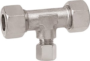Raccord vissé TRL 10 × 8 × 10 Galvanisé