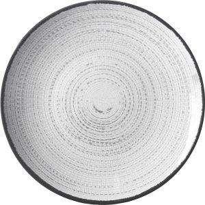 Essteller BRUNNER Tivoli Durchm. 25 cm weiß / schwarz