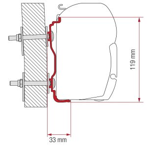 Adaptateur Hymer à partir de 2016 pour F45 / F70