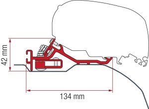 Adapter 3-tlg. Ducato, Jumper, Boxer H2 für L4 zu F80