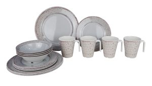 Service de table Casa Grey 16 pcs