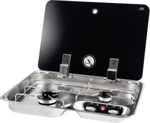 Einbau Kocher CAN 2-flammig mit elektronischer Zündung