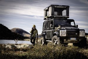 Tente de toit View couleur blanc / gris