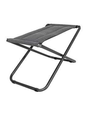 Repose-pieds CRESPO Lounger Tex-Supreme Aluminium, couleur grise