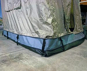 Vorzeltverlängerung Schal mit Reißverschluss von Vorzelt Desert I, grau