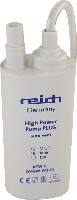 Hochleistungstauchpumpe Reich 19 l / min. 1,1 bar 3,0 - 3,8 A