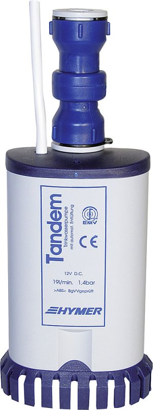 Hochleistungs-Tandem- Tauchpumpe Reich 19 l / min 1,4 bar / 4,6 A Speziell für Hymer