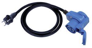 Connecteur coudé CEE vers prise Schuko