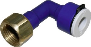 Connecteur d'angle UniQuick avec raccord vissé R 1/2 pouces, Ø 12 mm