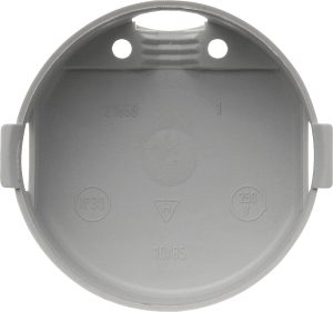 Berührungsschutzdose Berker flach Farbe grau Ø 45 mm