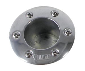 Einlassrossette chrom für Tischfuß 70 cm