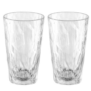 Trinkglas koziol CLUB No. 6 Superglas 300 ml, 2er-Set Farbe crystal clear