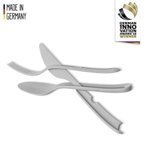 Besteck-Set silwy TRICKY 3tlg. Set, Fb. weiß
