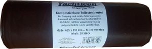 Toilettenbeutel Yachticon kompostierbar f. Klapptoilette Inhalt 20 Stück