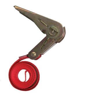 Ratschenspanngurt Zubehör zu Motorrad- / Fahrradträger Gurtband 25 mm Länge 2 m