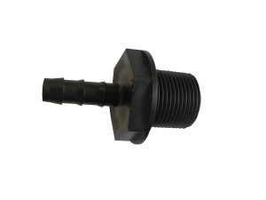 Einschraubtülle gerade mit 3 / 4 Zoll  x 10 mm Farbe schwarz