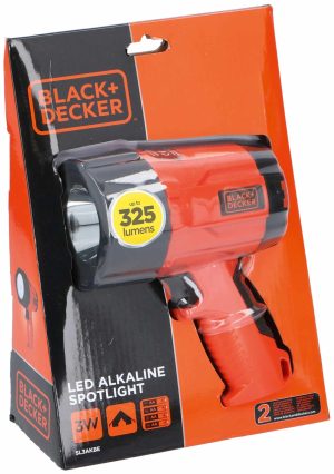 LED-Taschenlampe Schwarz + Decker 375 Lumen