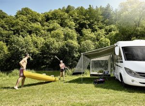 Wandmarkise Omnistor 5200 - Gehäuse anthrazit, Tuch mystic grey