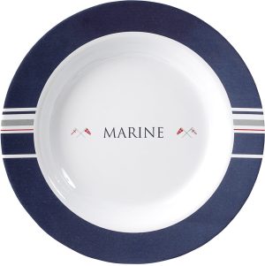 Suppenteller Marine Durchm. 23,5 cm blau/weiß