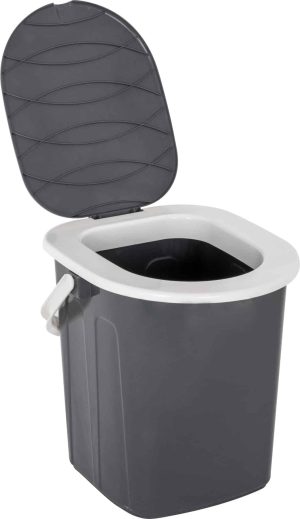 Eimertoilette BRUNNER Optipot inkl. Sitz Farbe schwarz / grau
