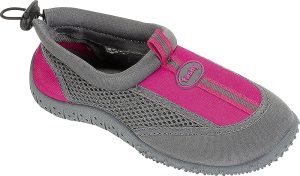 Kinder Badeschuhe Guamo, grau / pink
