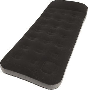 Luftbett Outwell Classic Single mit Kissen und Pumpe Farbe black and grey