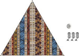 Sonnensegel TC Zip-Canvas Single, Afrika Design